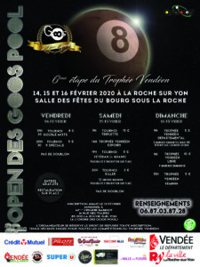 L'affiche de l'Open Affiche Open des Goos Pool 2020